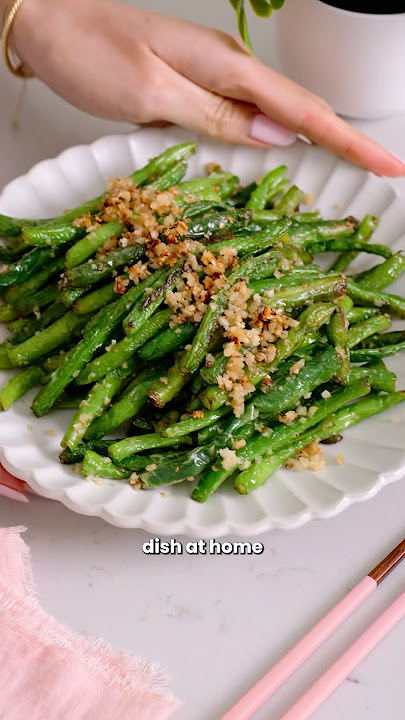 15 min Garlic Green Beans 😍 (BETTER than takeout) #easyrecipe