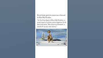 Thumbnail of Scrat finally gets the acorn as a farewell to Blue Sky Studios