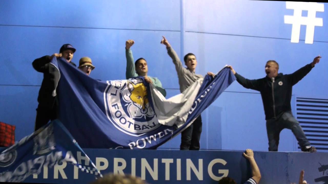 Leicester Champions, fans at KP celebrating