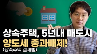 [데일리뉴스 379] 상속주택, 5년내 매도하면 양도세 중과배제 가능합니다. (그 외 알아두면 좋은 상속주택 절세법 설명드립니다) screenshot 5