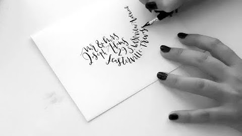 Modern Calligraphy • Envelope Addressing
