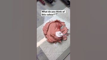 Beautiful relaxing Thick paint mixing! #thickpaint #petals #modelingpaste