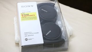 Sony MDR ZX 110 Unboxing 2017 -HD