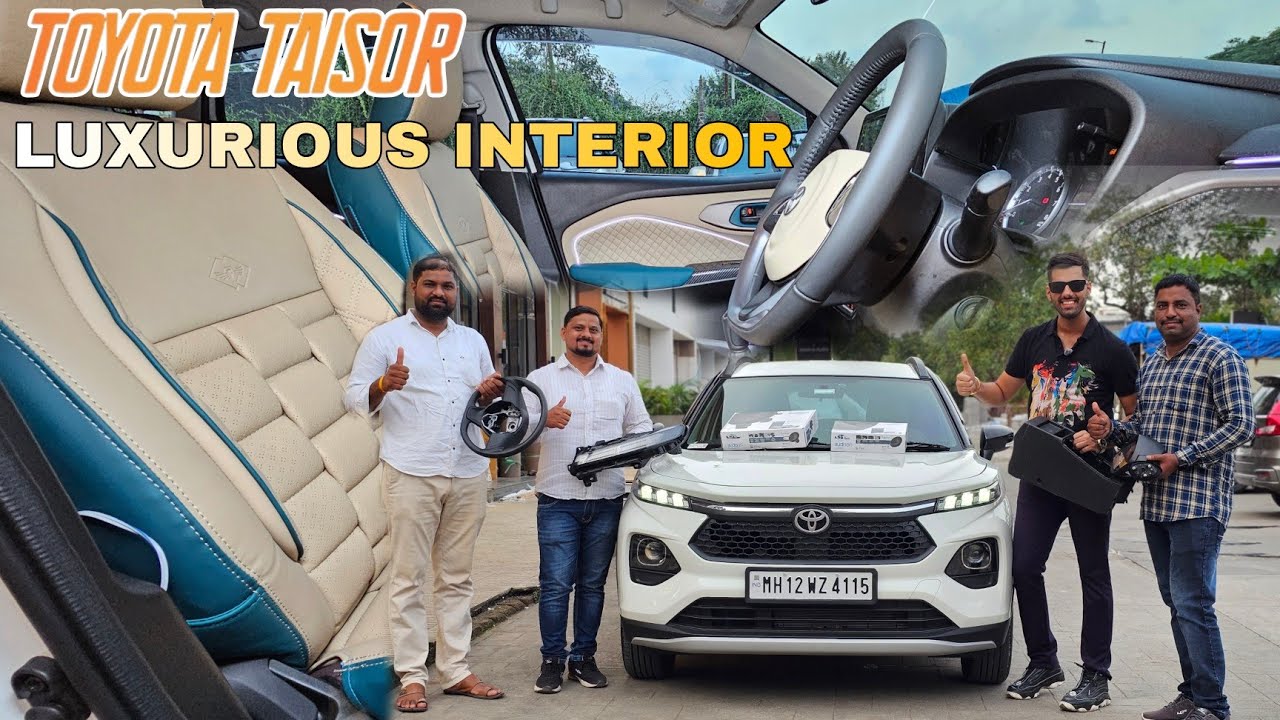 TOYOTA TAISOR E  UPGRADED TO TOP MODEL WITH DRLS,TAILBAR,ORVM,STEERING, ARMREST  IN 