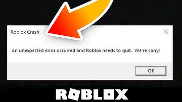 Fix Roblox Crash "An Unexpected error Occurred" - How to Solve Roblox Problem