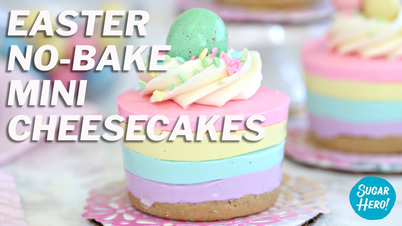 Easter No Bake Mini Cheesecakes Youtube