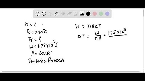 Six moles of an ideal gas are in a cylinder fitted at one end with a movable piston. The initial te…