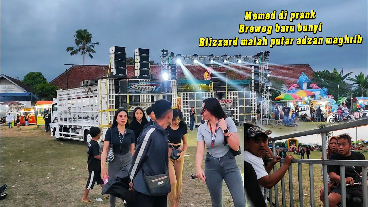 memed kena prank..ketika brewog baru dibunyikan  tiba-tiba blizzard putar adzan maghrib