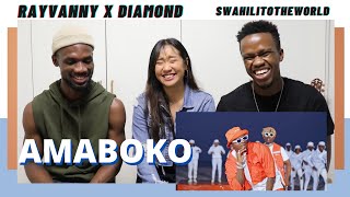 Rayvanny Ft Diamond Platnumz - Amaboko | Reaction Video   Learn Swahili | Swahilitotheworld |