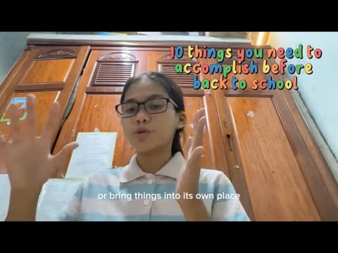 10 things you need to do before school starts - YouTube