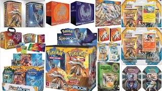EVERY Sun and Moon TCG Pokemon Card Product - Release Date, Price, and  Review - YouTube