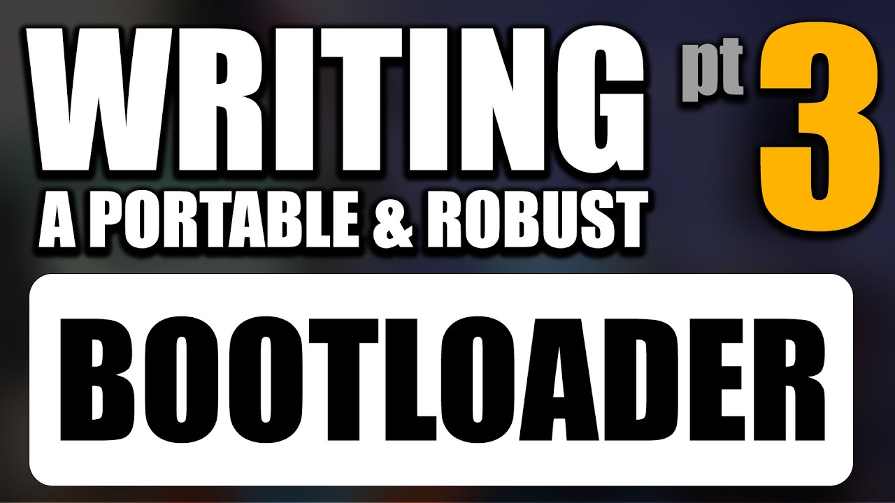 Write A Portable Bootloader [ 3 ] : Writing/Erasing Flash - YouTube