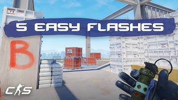 CS2 Vertigo - Rank up with these 5 EASY Flashbangs!