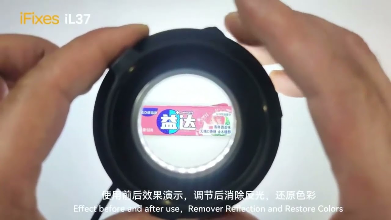 iFixes iL37 Microscope Polarized LED Ring Light Lamp Anti Glare