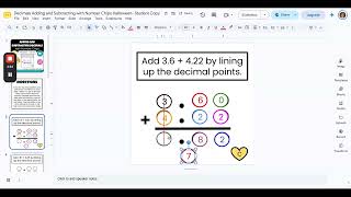 Halloween-Themed Decimals:  Adding and Subtracting - Google Slides and Power Point
