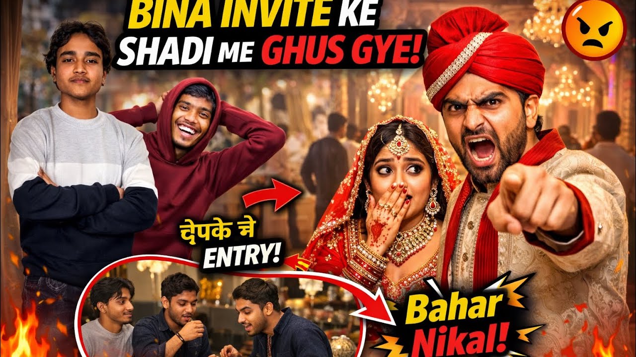 BINA INVITE KE SHADI MAI ME GHUS GYE!😱 