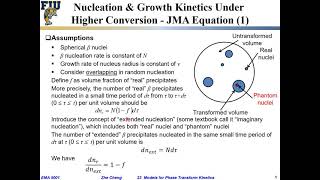 EMA5001 L23-03 Nucleation and growth kinetics by JMA equation