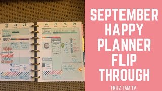 September Happy Planner Flip Through | Sneak Peek of October!