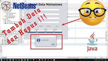 Tombol tambah, hapus menggunakan Netbeans