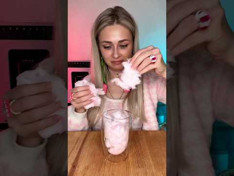 Cotton candy coffee ☕️ #mukbangs #asmr #coffee #cotton #cottoncandy