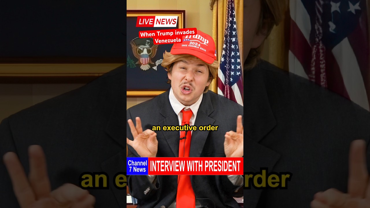 When Trump invades Venezuela 😳😅😂 #shorts #funny #comedy #usa #america #news #politics