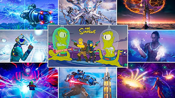 All Fortnite Live Events (Chapter 1 Season 1 -  Chapter 6 Mini Season 2 Simpsons)