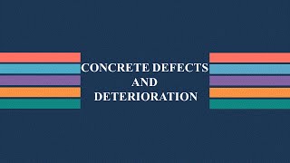 3 13 Concrete Defects and Deterioration