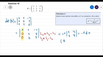 Algèbre 2, Déterminants, exercice 10 fiche 2 (partie 2)