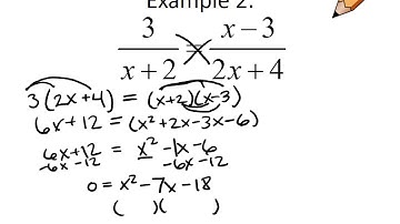 Solving Rational Expressions Using Cross Multiplying
