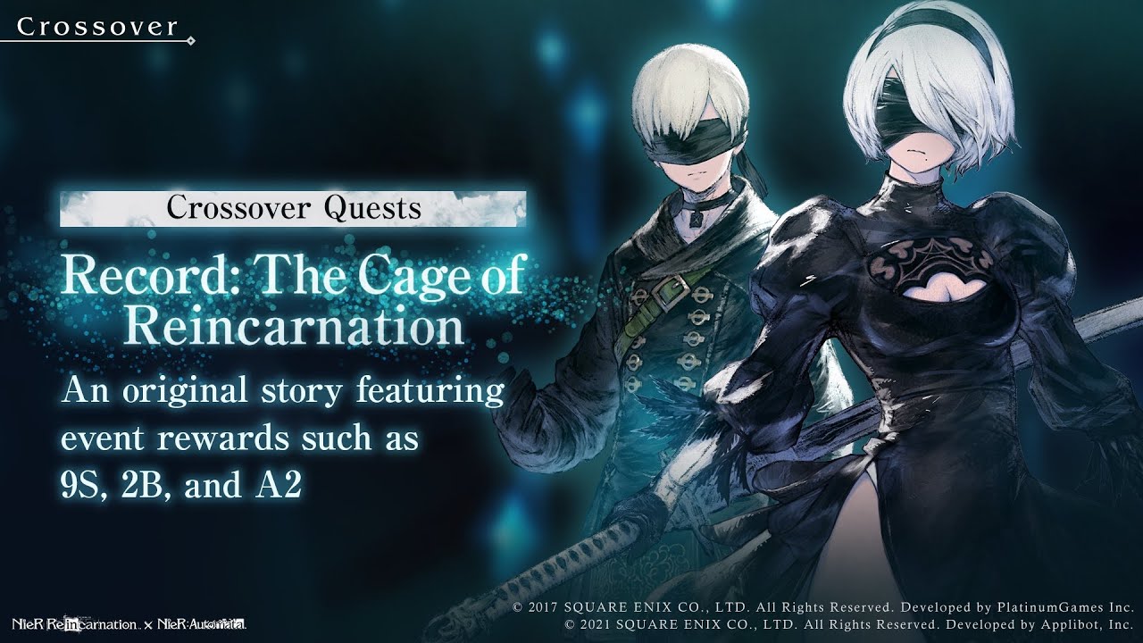 Nier Reincarnation X Nier Automata: The Cage of Reincarnation 2B and 9S Story