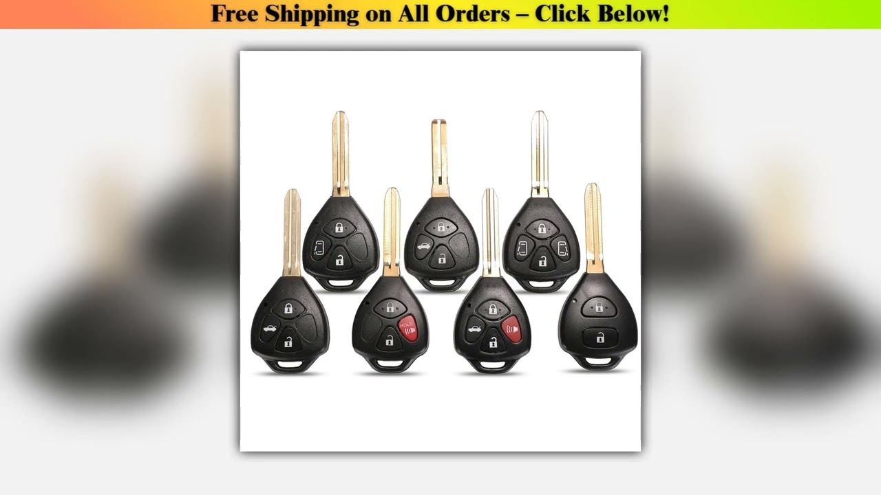 jingyuqin TOY43TOY47 234Buttons Remote Key Shell For Toyota Camry Avalon Corolla Matrix RAV4 Venza