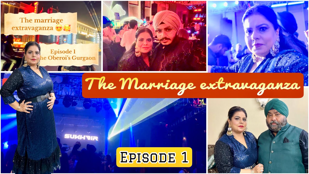 Episode 1 Extravagant Indian Wedding | Manj Musik & DJ Sukhbir Live Celebration |Indian wedding vlog