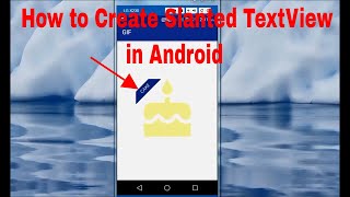 How to Create Slanted TextView in Android