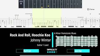 Johnny Winter  Rock And Roll Hoochie Koo  Guitar 1 Lead Tabs