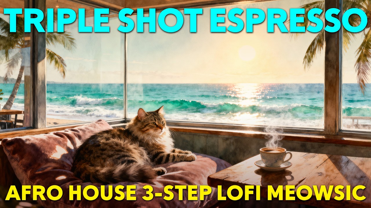 Triple Shot Espresso | Afro House 3-Step Lofi Meowsic (Meow Music)