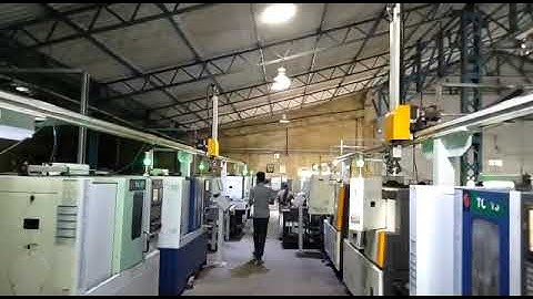 Gantry Automatic component loaded and Unloaded on CNC Machine #CNC #VMC #MACHINES