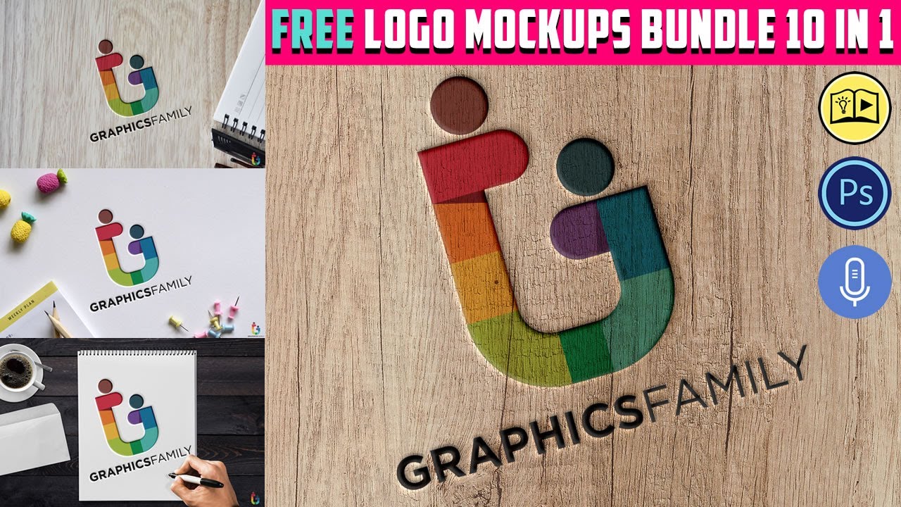 Download Logo Mockup Tutorial : Free Download PSD Logo MockUps ...