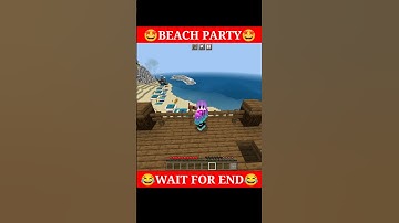 Minecraft, But Beach Party💯😂#minecraft #lookyourfuture