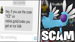This Is The Smartest Scam On Roblox Roblox Ice Valk Scam By Zakrb - roblox.chat/codes ice valk