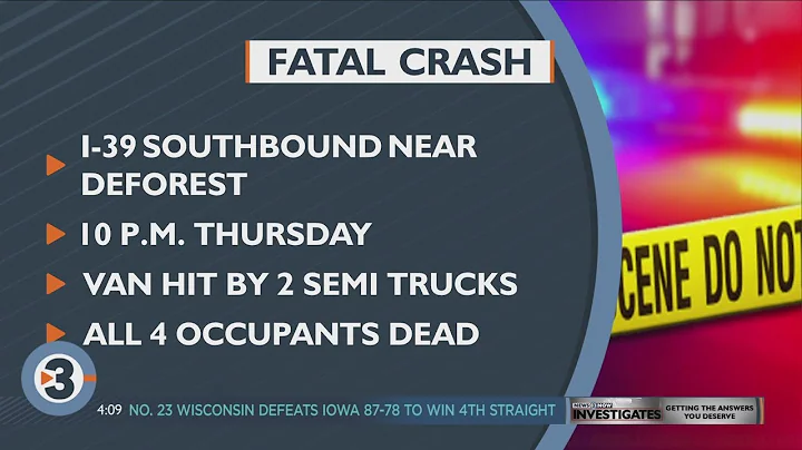4 dead in Thursday night crash on Interstate 39/90/94