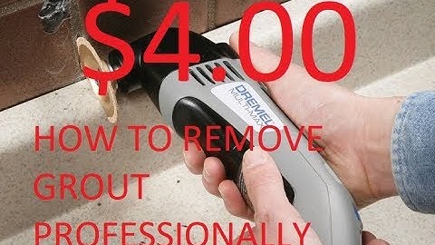 Remove Grout CHEAP and EASY Professionally