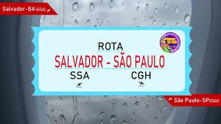 Voo de Salvador (SSA) à São Paulo (CGH)