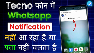 WhatsApp Notification Not Showing On Home Screen Tecno Phone | WhatsApp Notification Problem Tecno