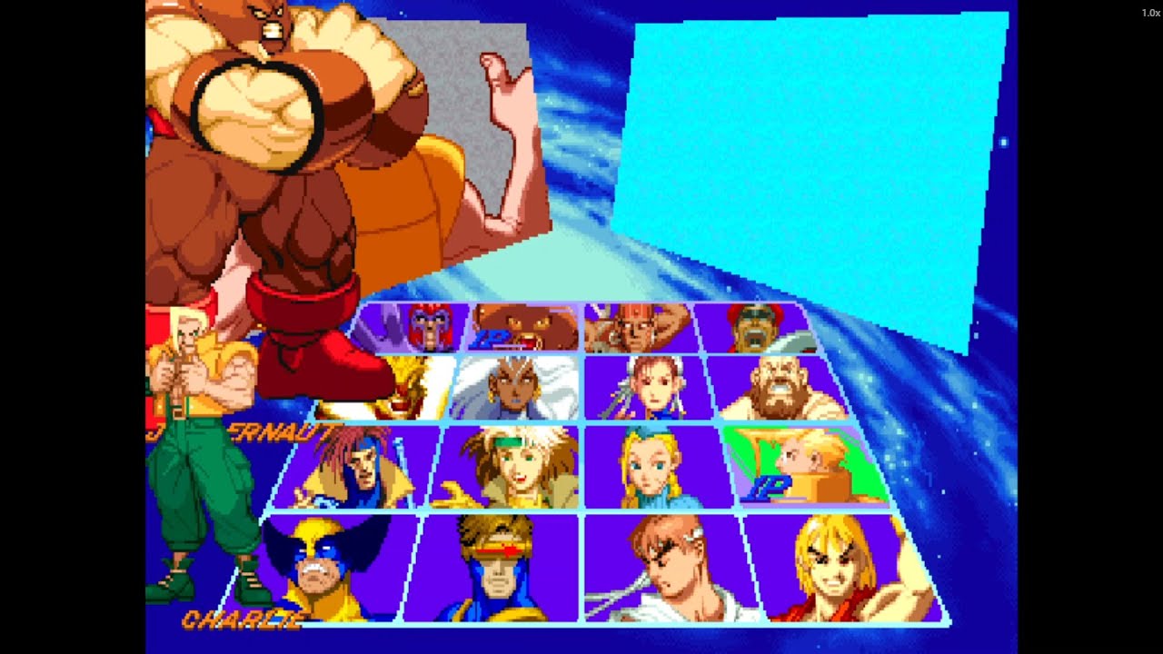 Charlie & Juggernaut Duo Power! | X-Men vs Street Fighter Arcade Battle