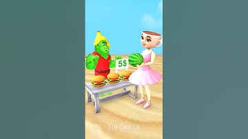 Epic Showdown! Zin Monkey Banana Battles Brainrot Team! 💥😆#zinsmash #animation #funny