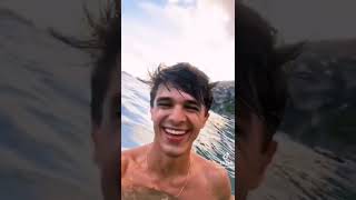 Brent Rivera Played Mermaids with Pierson Wodzynski #Love #peace