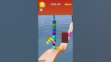 Stack Rider Gameplay Walkthrough Level 129 #shorts #gaming #ytshorts