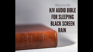 KJV Audio Bible Ver. 3 | Gentle Rain | Black Screen -  New Testament 1 of 2 screenshot 5