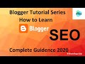 Blogger SEO | How To Rank Blog On Google| Increasing Visitors 2020