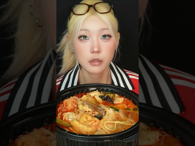 새벽 2시에 먹는 마라탕 먹방 ASMR Chinese spicy hot pot MUKBANG